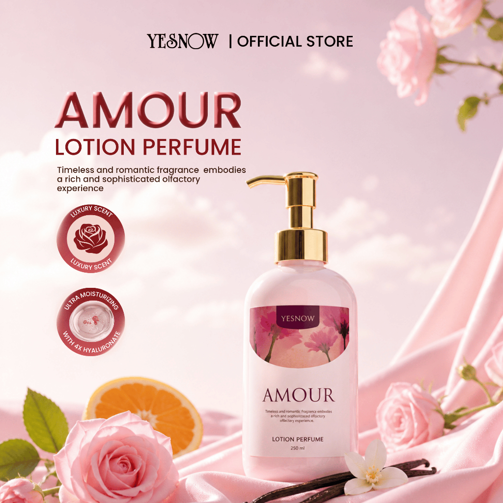 Yesnow Lotion Perfume — Hand Body Lotion dengan Wangi Parfum Bunga yang Menyegarkan