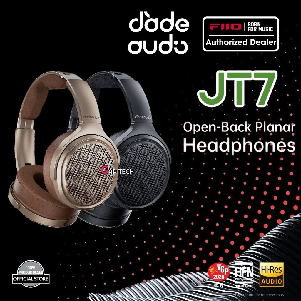 FiiO JT7 / JT 7 / JT-7 Planar Magnetic Driver Open Back Headphone Original
