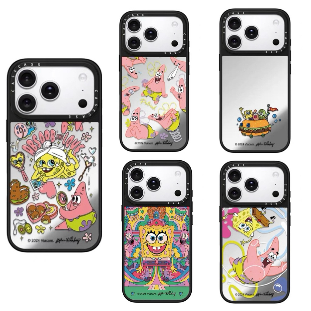 READY Casetify x Spongebob and Krabby Patty Mirror MagSafe LUCU Phone Case for IPhone 17 17pro 17pro
