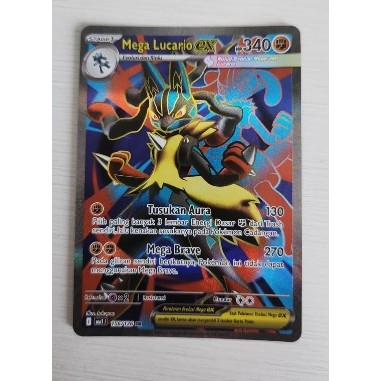 (The Pokay) Mega Lucario 152/126 SR Pokemon Card TCG Indonesia