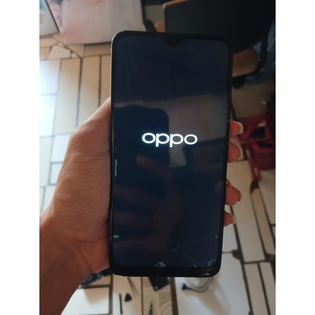 LCD+FRAME OPPO A12 ORI BAWAAN NORMAL MINUS SESUAI FOTO