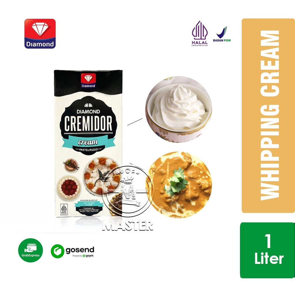 Diamond Cream Cremidor / Whipping Cream 1 Liter [KHUSUS INSTANT]