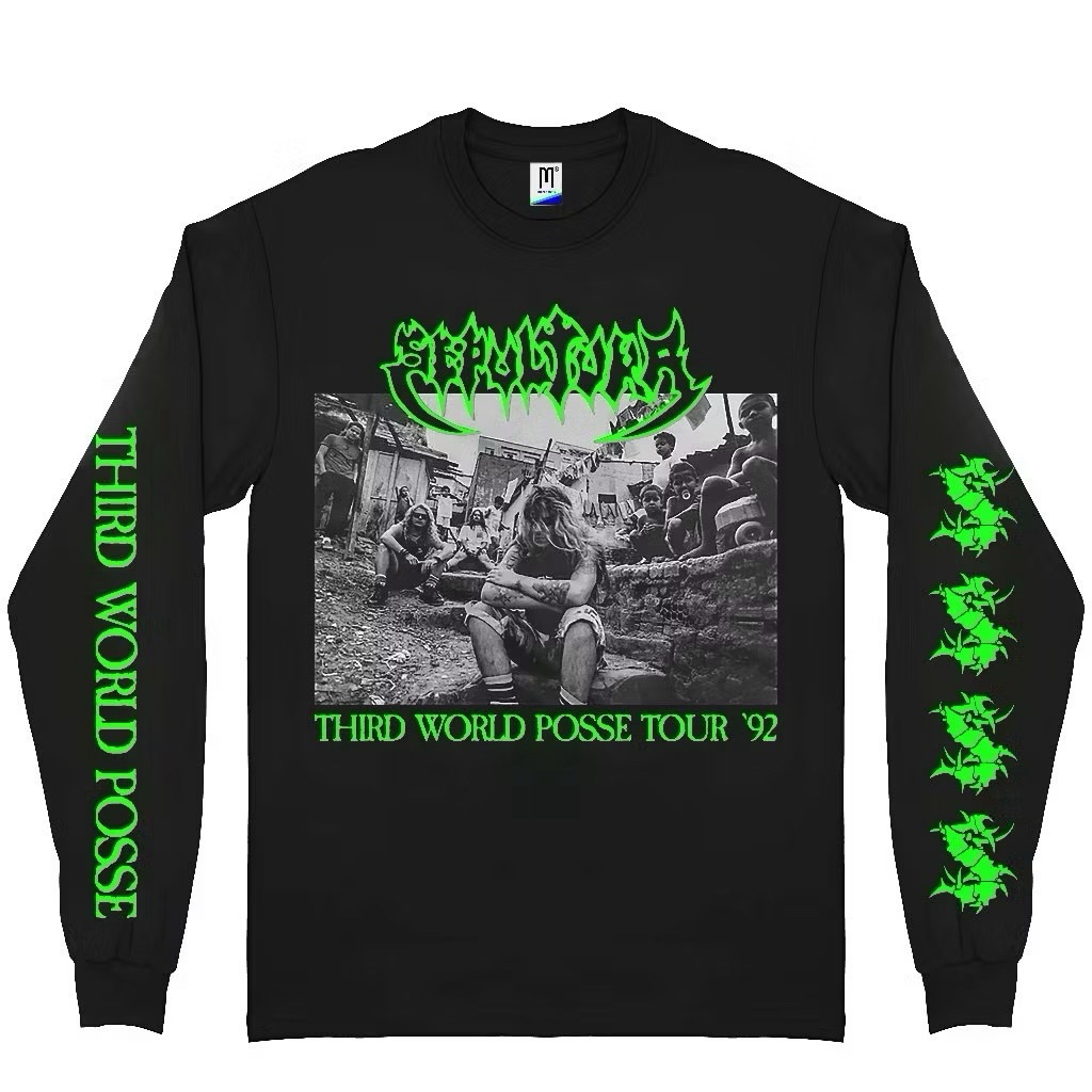 sepultura third world posse tour 92 - Long sleeve  | LONG SLEEVE musik | LS band | LONG SLEEVE KAOS 