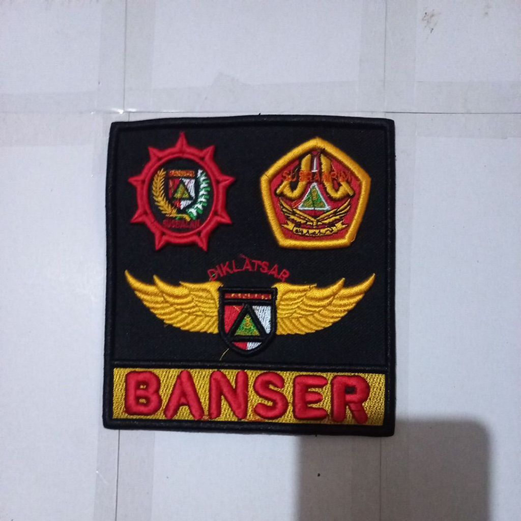 LOGO BANSER WING DIKLATSAR SUSBALAN SUSBANPIM BORDIR TIMBUL 3D
