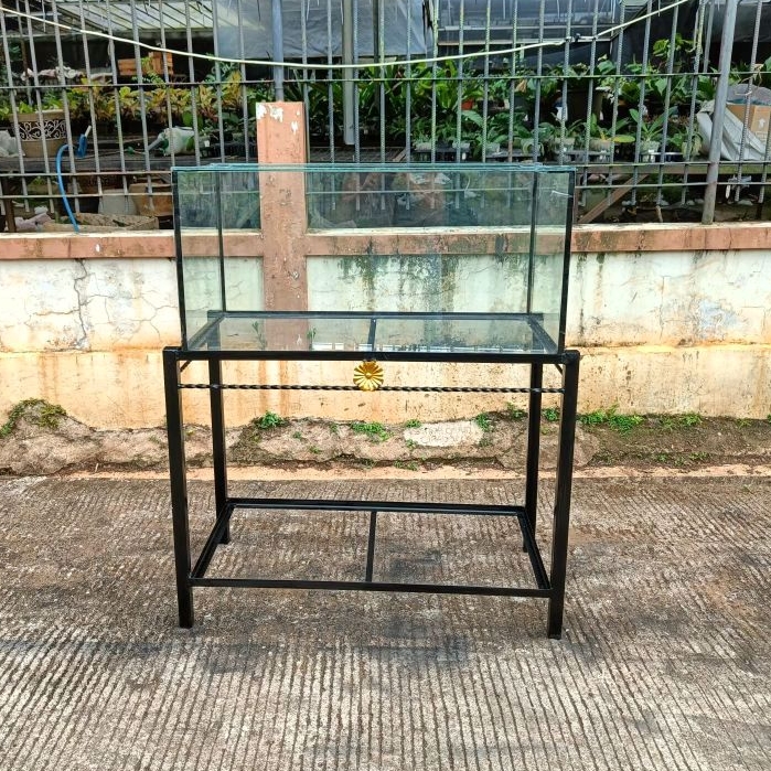 Aquarium 80x40x40 dan rak/meja hollo