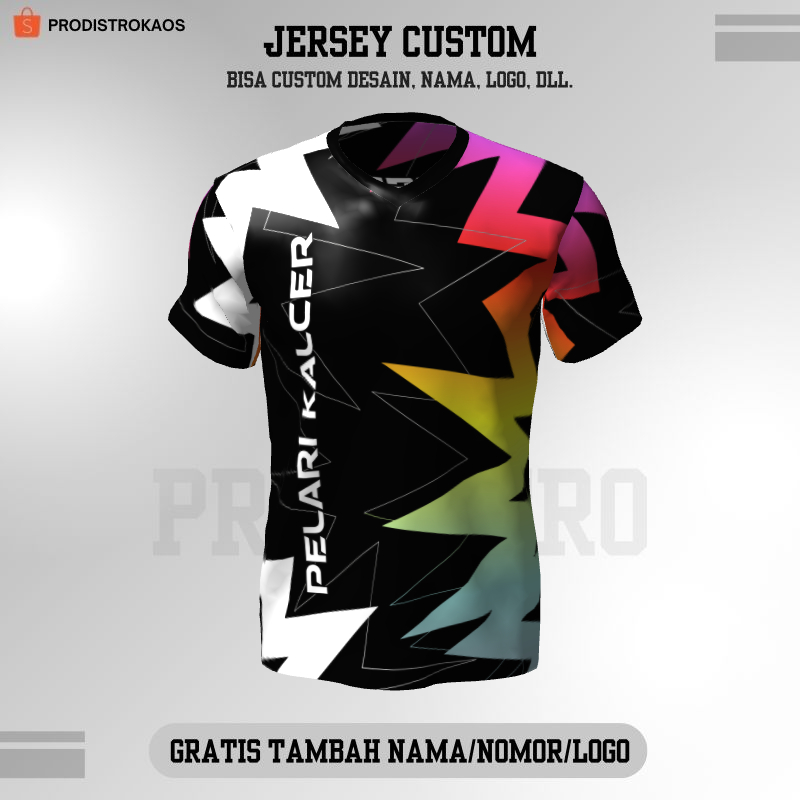 Jersey Pelari Kalcer Kaos Running Bisa Custom 620
