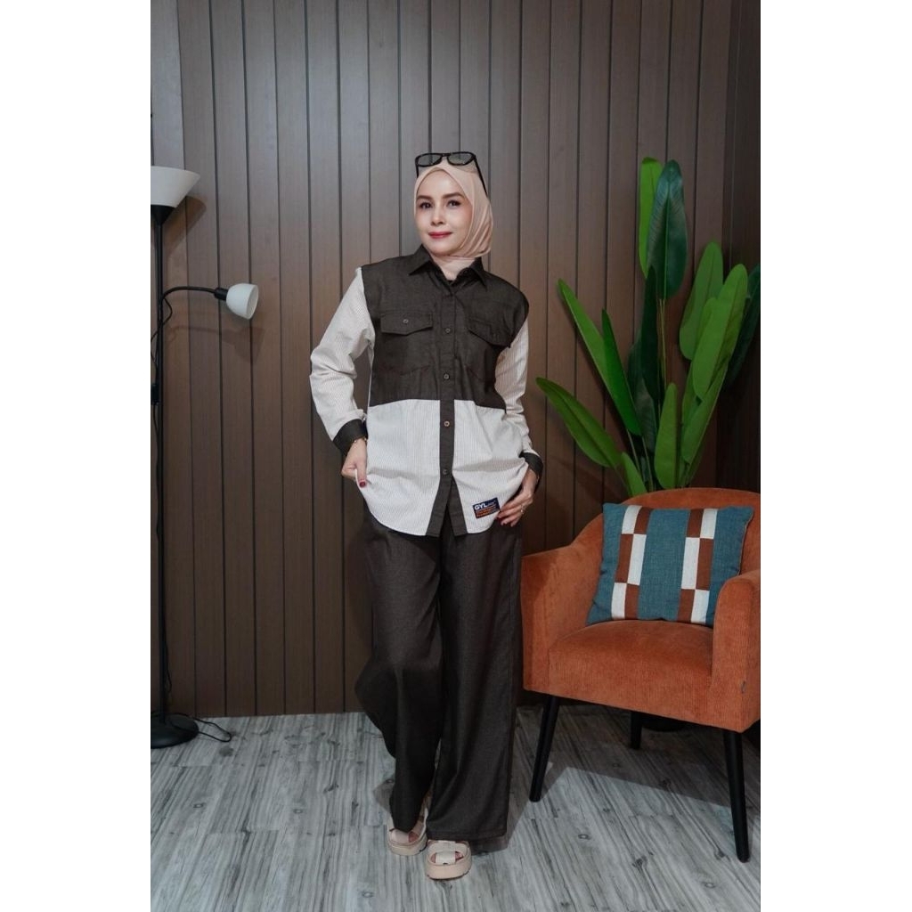 Set Denim Kulot by GYL cek stock