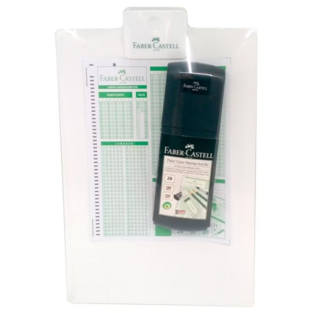 Paket Papan Ujian Acrylic Faber Castell/Set Alat Tulis
