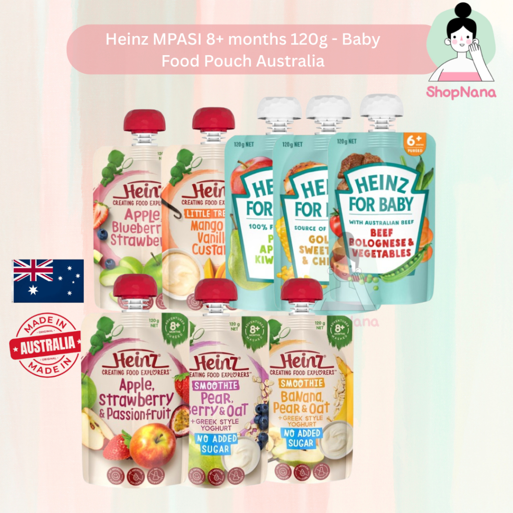Heinz MPASI 8+ months 120g - Baby Food Pouch Australia