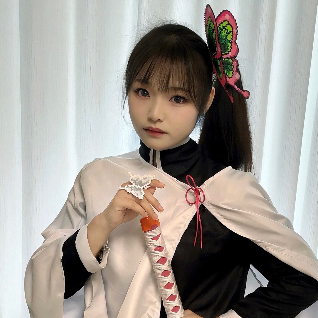 Bonjour Cosplay Kanao Kimetsu No Yaiba Jepit Hair Clip Custom Anime Nama Hair Claw Jedai Wanita Hand