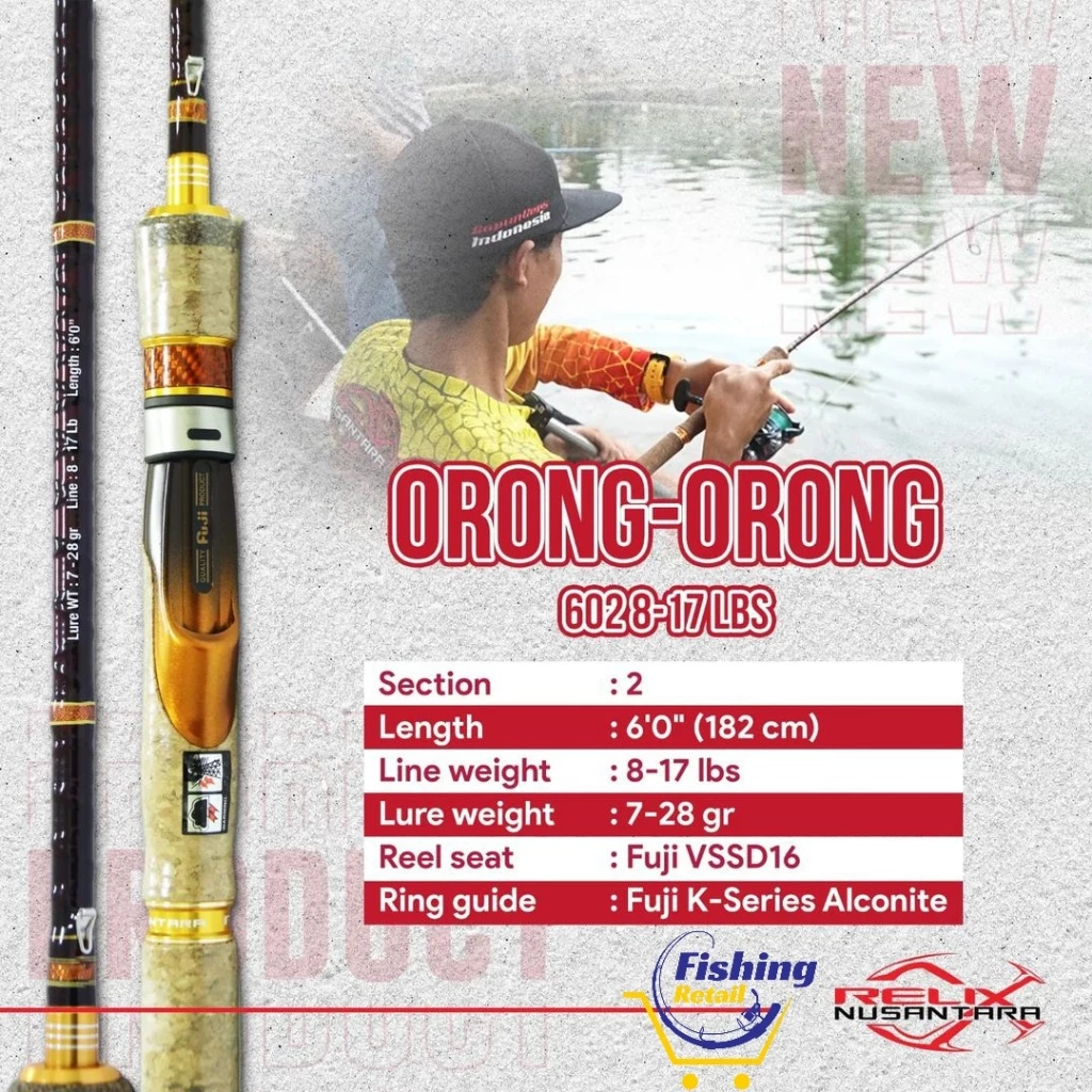 [KHUSUS INSTANT] Joran Relix Nusantara Orong Orong Gen 2 602 8-17lb
