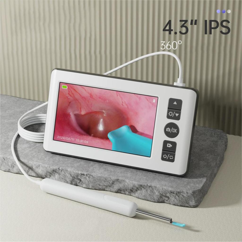 HD USB Kamera THT Telinga Hidung Tenggorokan Endoskopi THT LCD Display