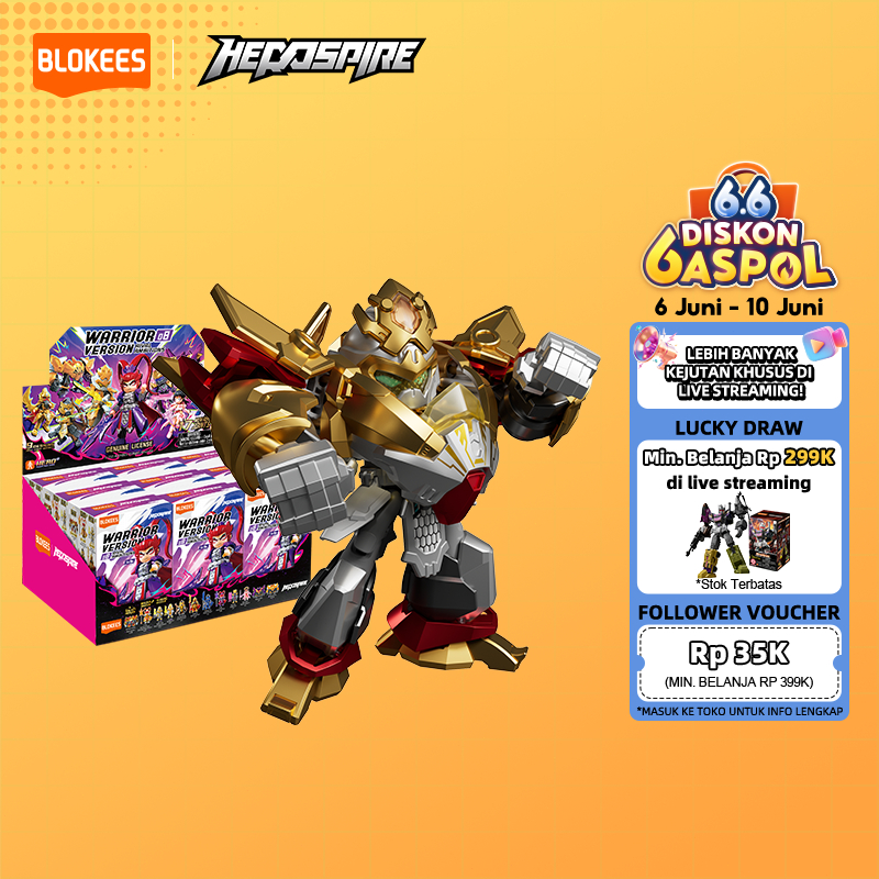 BLOKEES Blind Box Hero Spire Mainan Anak Balok Toys Balok Bangunan - Complete set