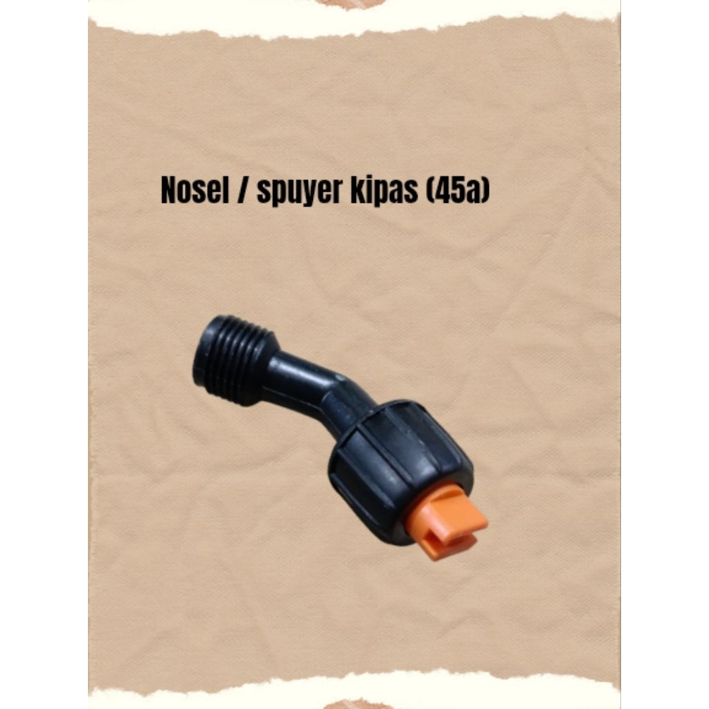 nozzel/sputer/ujung stik kipas pipih type 45a drat luar sprayer alpha/panda