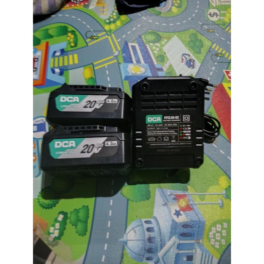 Baterai DCA 4ah & Charger DCA