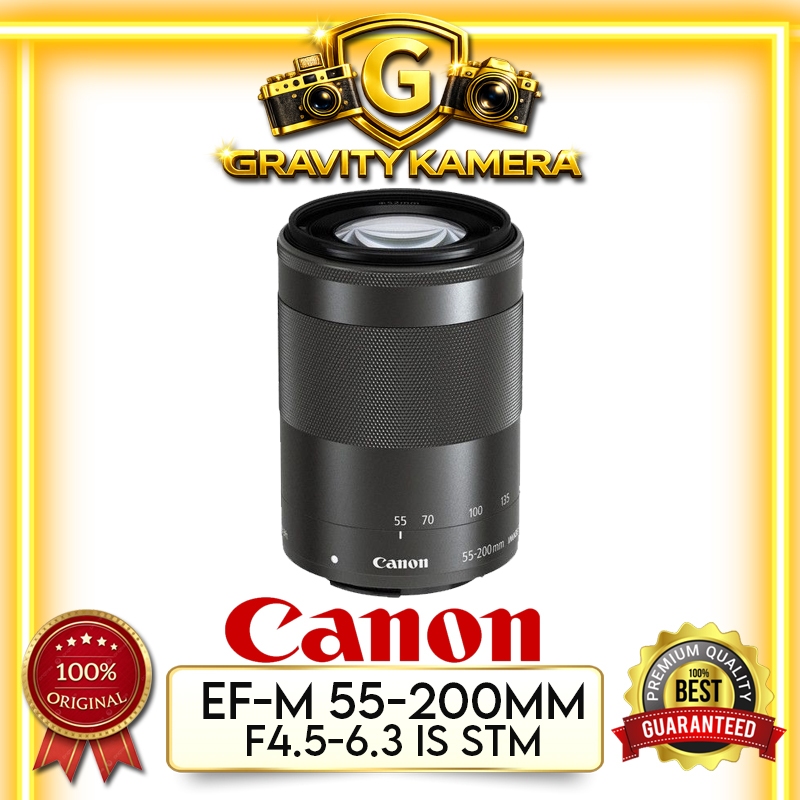 LENSA CANON EF M 55 200MM / LENSA CANON EF M 55 200MM / LENSA CANON EF M 55 200MM