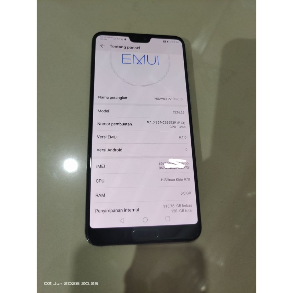 Huawei p20 pro ram 6/128gb (second)