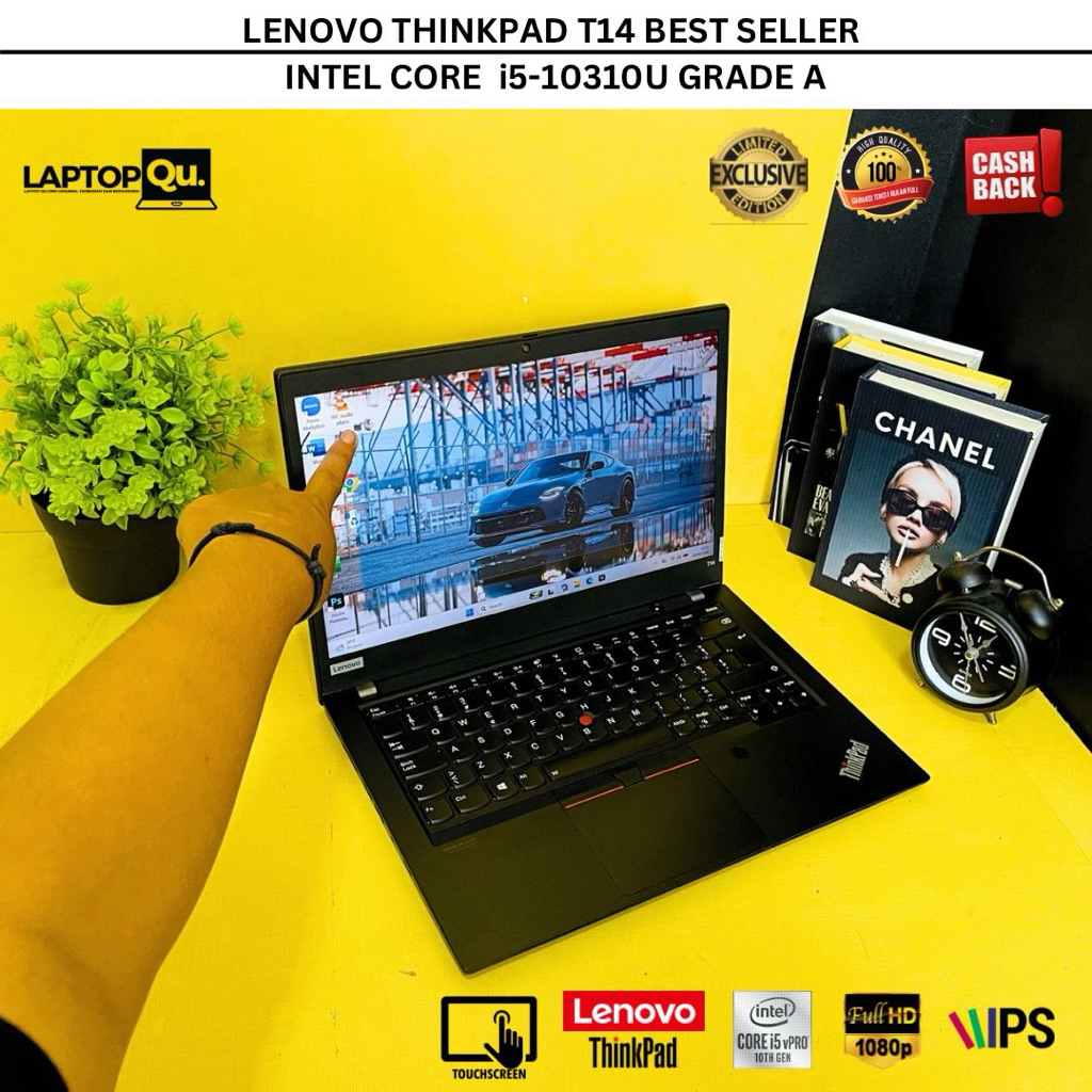 THINKPAD T14 i5-10310U vPRO RAM 16GB/SSD 256GB/FHD IPS/TOUCHSCREEN/GRADE A