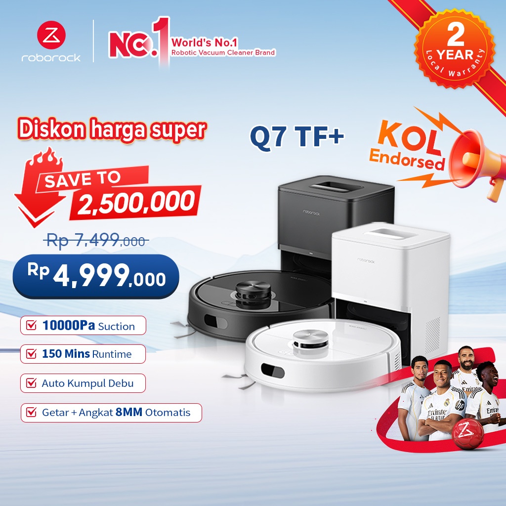 [Top KOL Recommend  6.6 Best price online] Roborock Robot Vacuum Cleanner  Original  Rumah Tangga  V