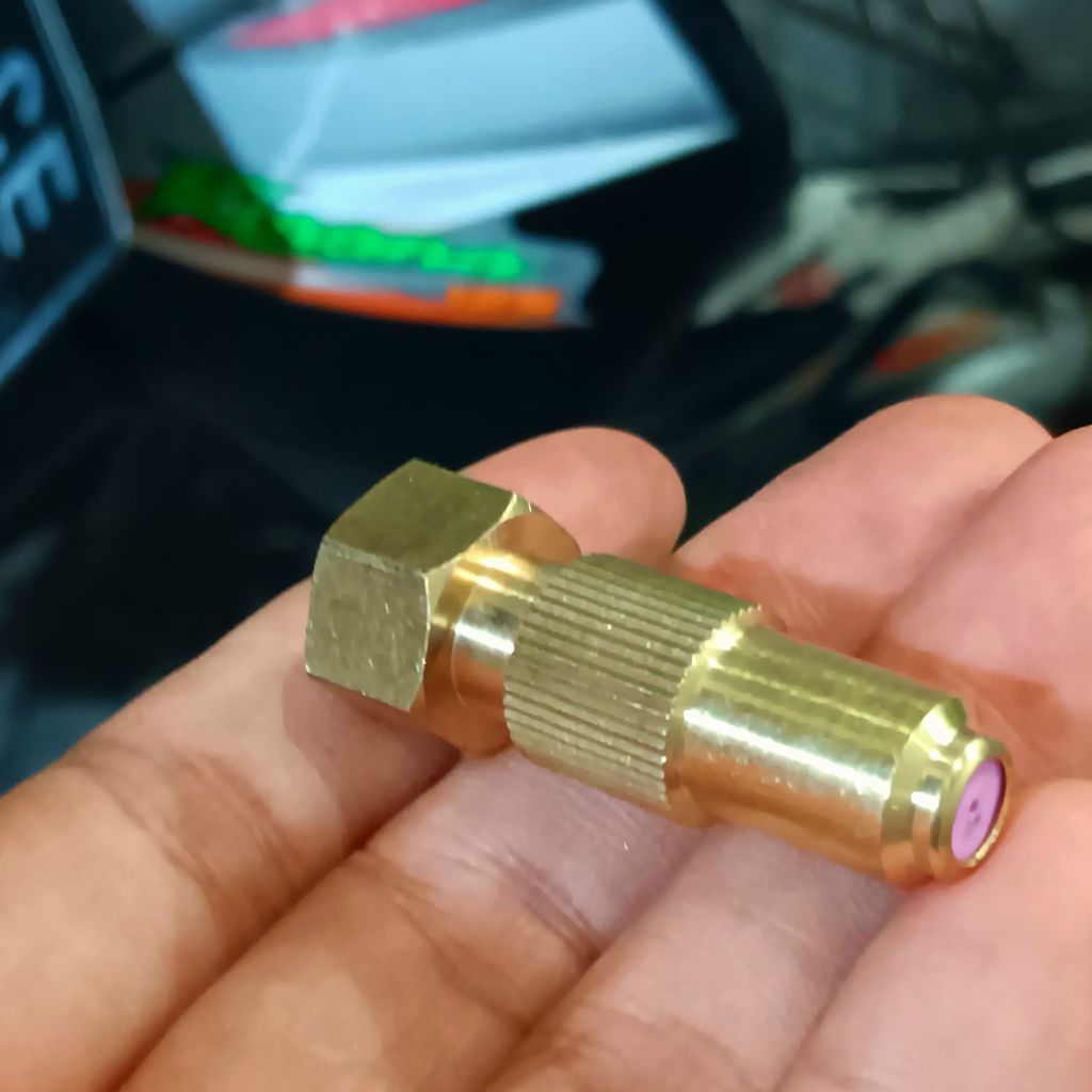 Nozzle keramik Thailand sprayer mesin TU26 elektrik kuningan