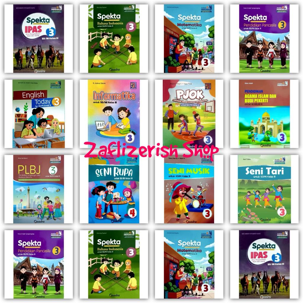 QUADRA - BUKU SPEKTA  kelas 3 SD/MI Kurikulum Merdeka - Quadra