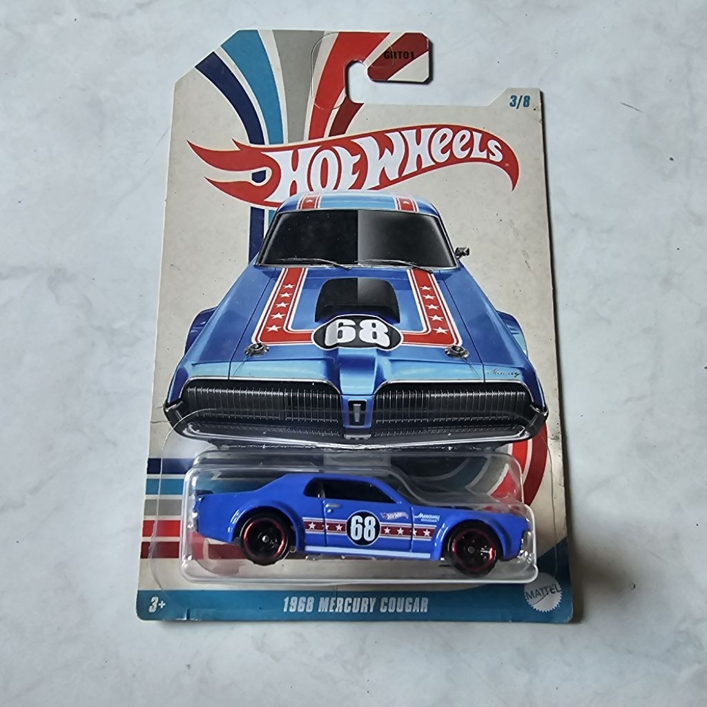 hotwheels 68 mercury cougar stars stripes