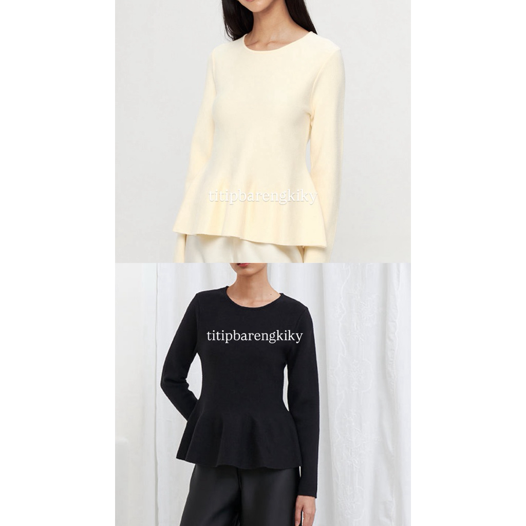 (titipbarengkiky) JOSETTE PEPLUM TOP DUMA BARU JASTIP STORE