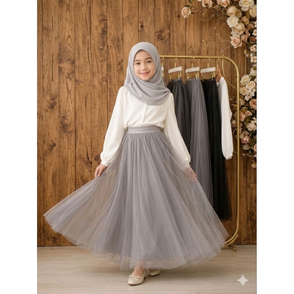 ROK TUTU ANAK 1LAYER & 2 LAYER , ROK TILE ANAK , ROK MEWAH ANAK
