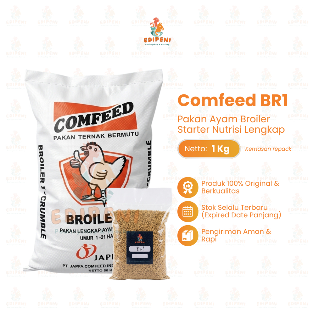 Comfeed BR1 Pakan Ayam Broiler Starter Nutrisi Lengkap Edipeni
