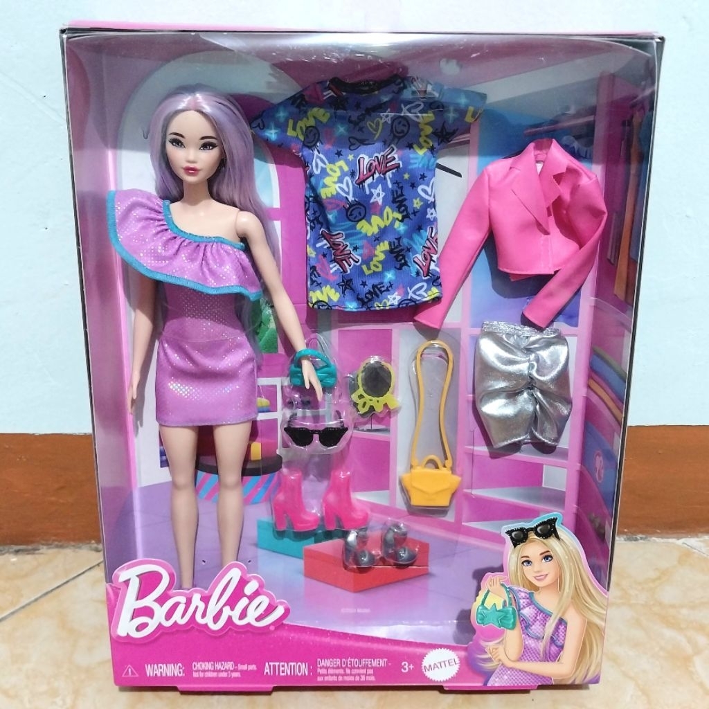 Barbie Odile Purple Fashion Playset Mattel Official Boneka Second Preloved Jadul Collector