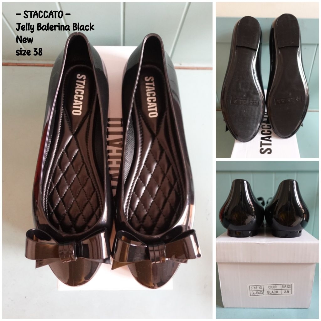 Staccato Flat Shoes Black