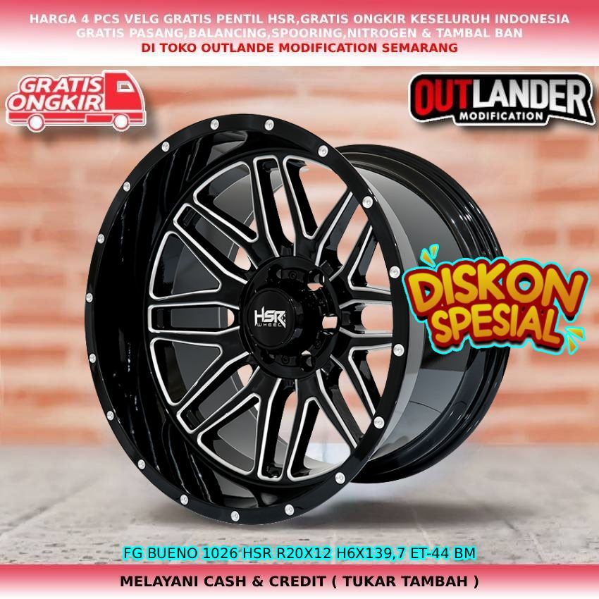Velg Mobil Racing R20 Lebar 12 Untuk Mobil Gmw Tank Ford Ranger Corolado Hilux Strada Trioton