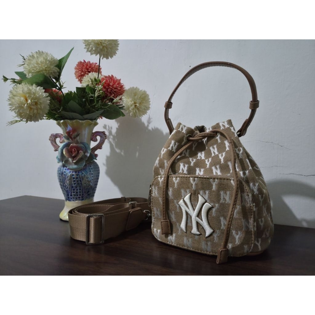 [HARGA NEGO] TAS WANITA SERUT MLB DRAWSTRING BUCKET BAG