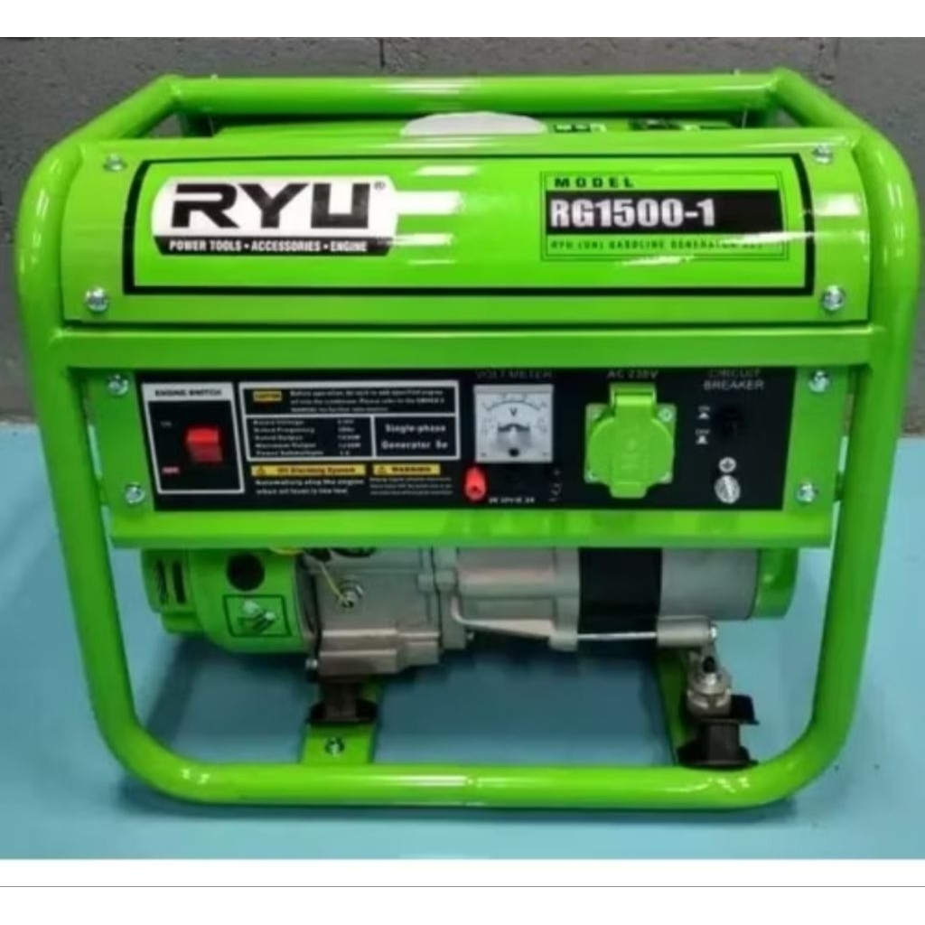 RYU Mesin Genset 1000 Watt RG 1500 - 1 /  Generator Set