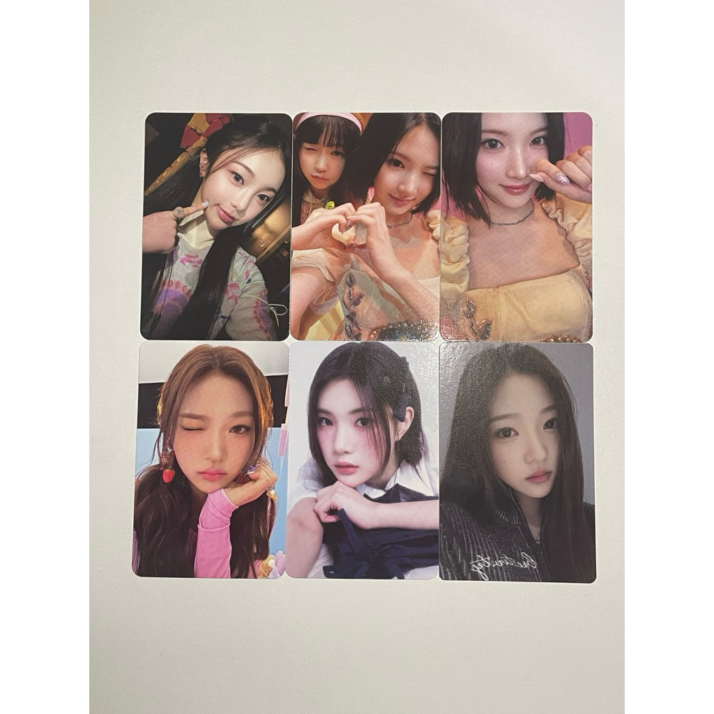 official photocard pc jiwoo ian stella jun yeon h2h hearts2hearts