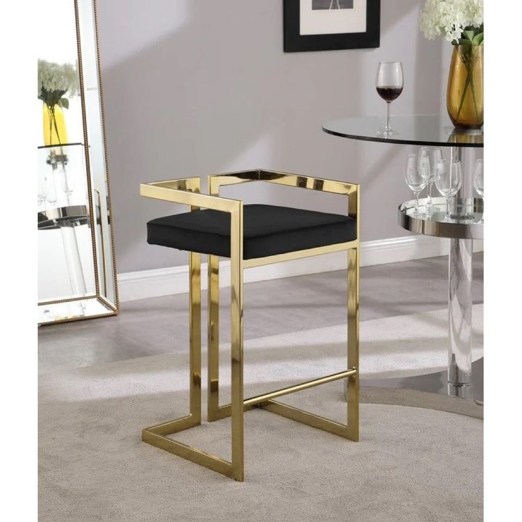 Kursi bar stainles gold simple bar stool stainles minimalis