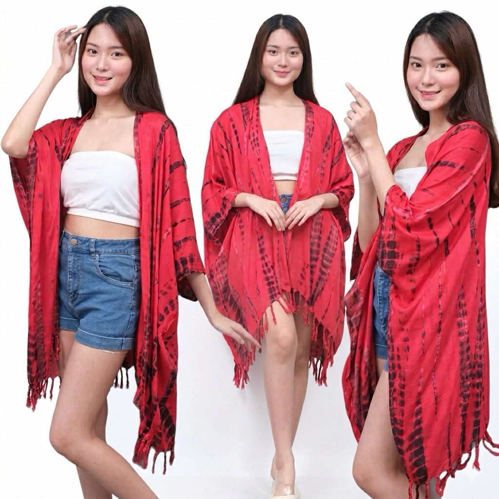 OUTER MOTIF TYE DYE LILIT BALI || CARDIGAN AUTER BALI MOTIF LILIT