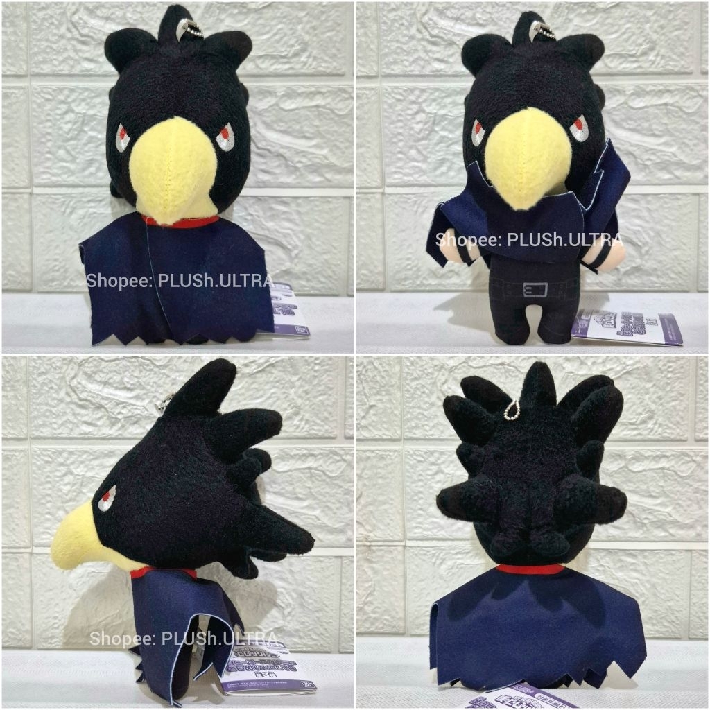 Fumikage Tokoyami My Hero Academia MHA original kostum hero cosplay plush jubah burung gagak