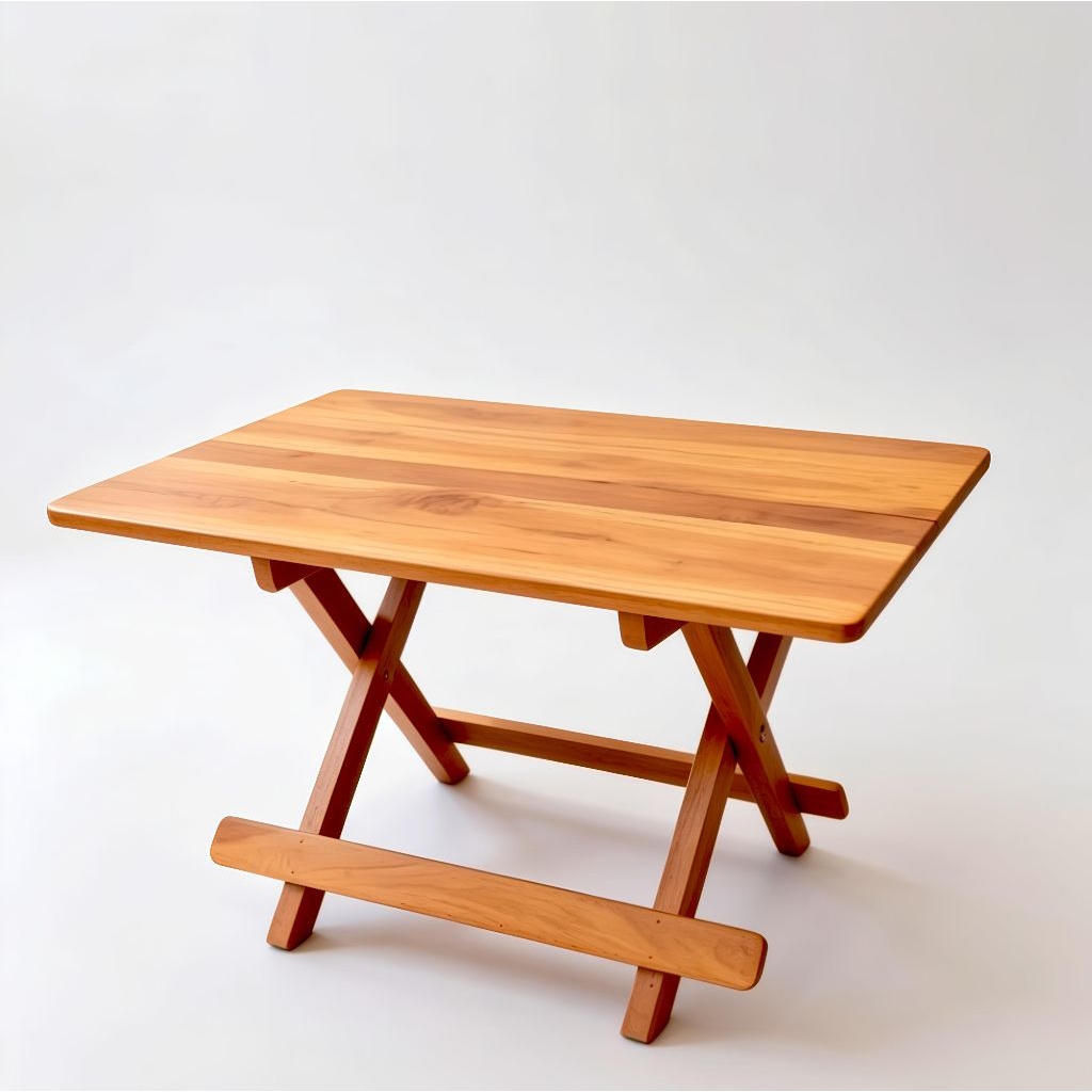 Meja Lipat Portable Kayu Jati / Meja Belajar Lipat Kayu Jati / Meja Laptop Lipat Kayu jati