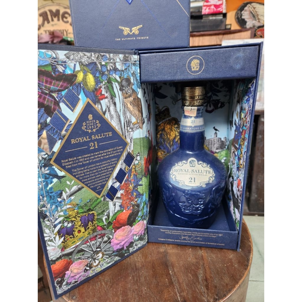 botol kosong royal salute 21th plus box