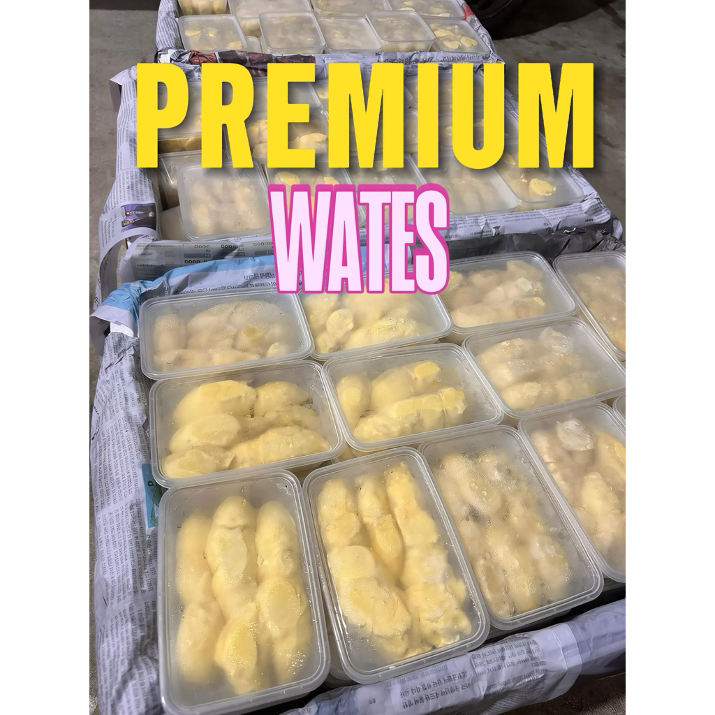 Durian kupas kemasan tinwal