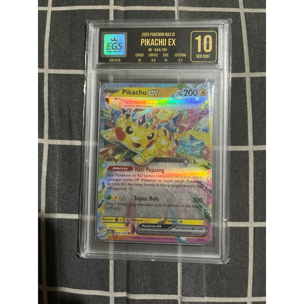 kartu pokemon pikachu rr egs 10