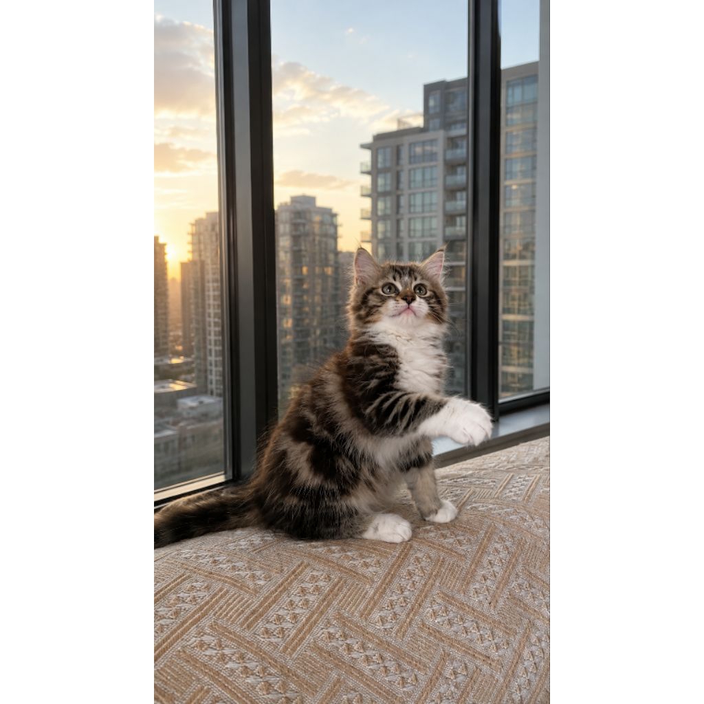 kucing mainecoon jantan kitten