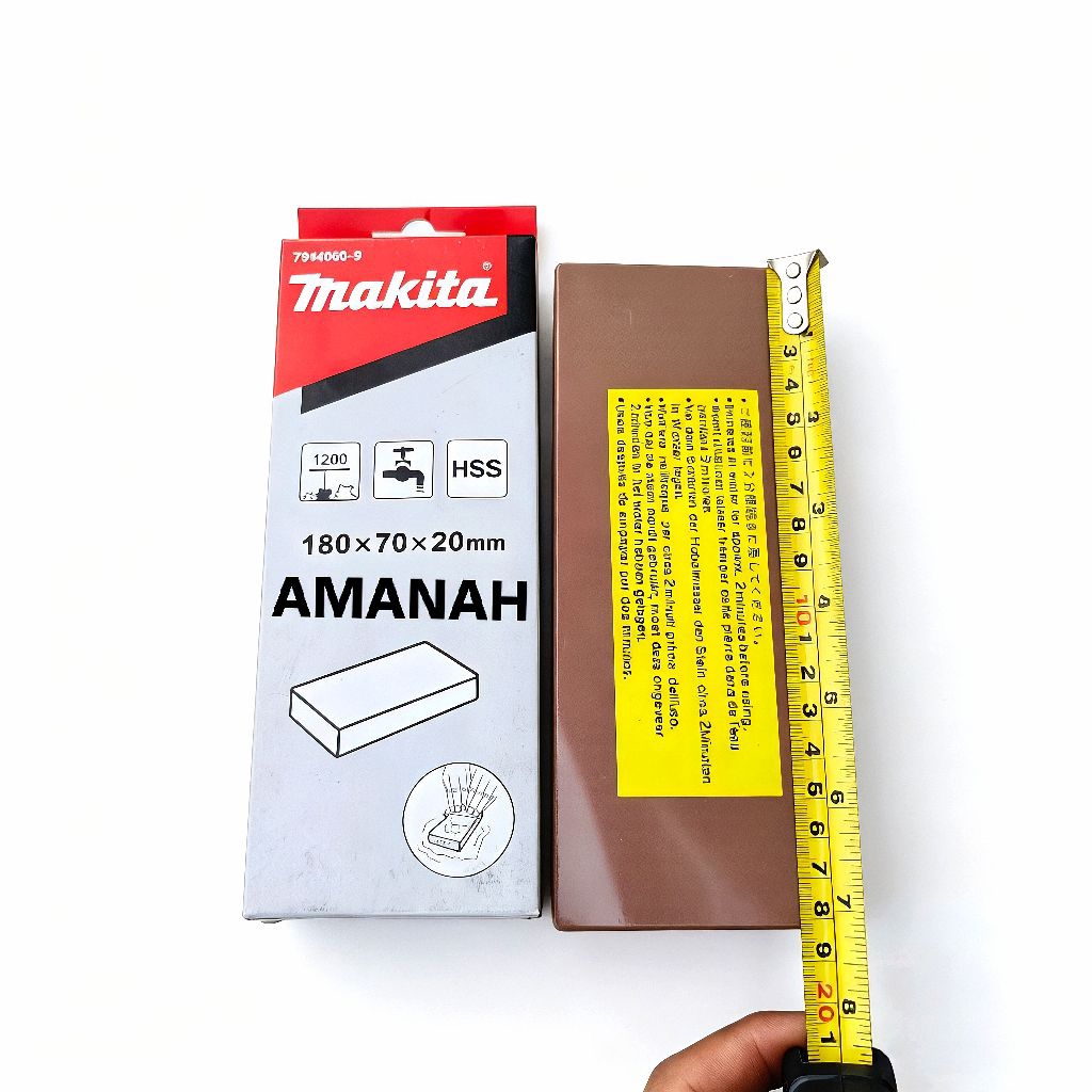 Batu asah HSS MAKITA mata pisau ketam TCT planer blade 180 x 70 x 20mm grit 1200 halus