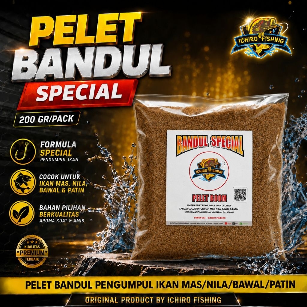 PELET BANDUL SPECIAL PENGUMPUL IKAN MAS/NILA/BAWAL/PATIN