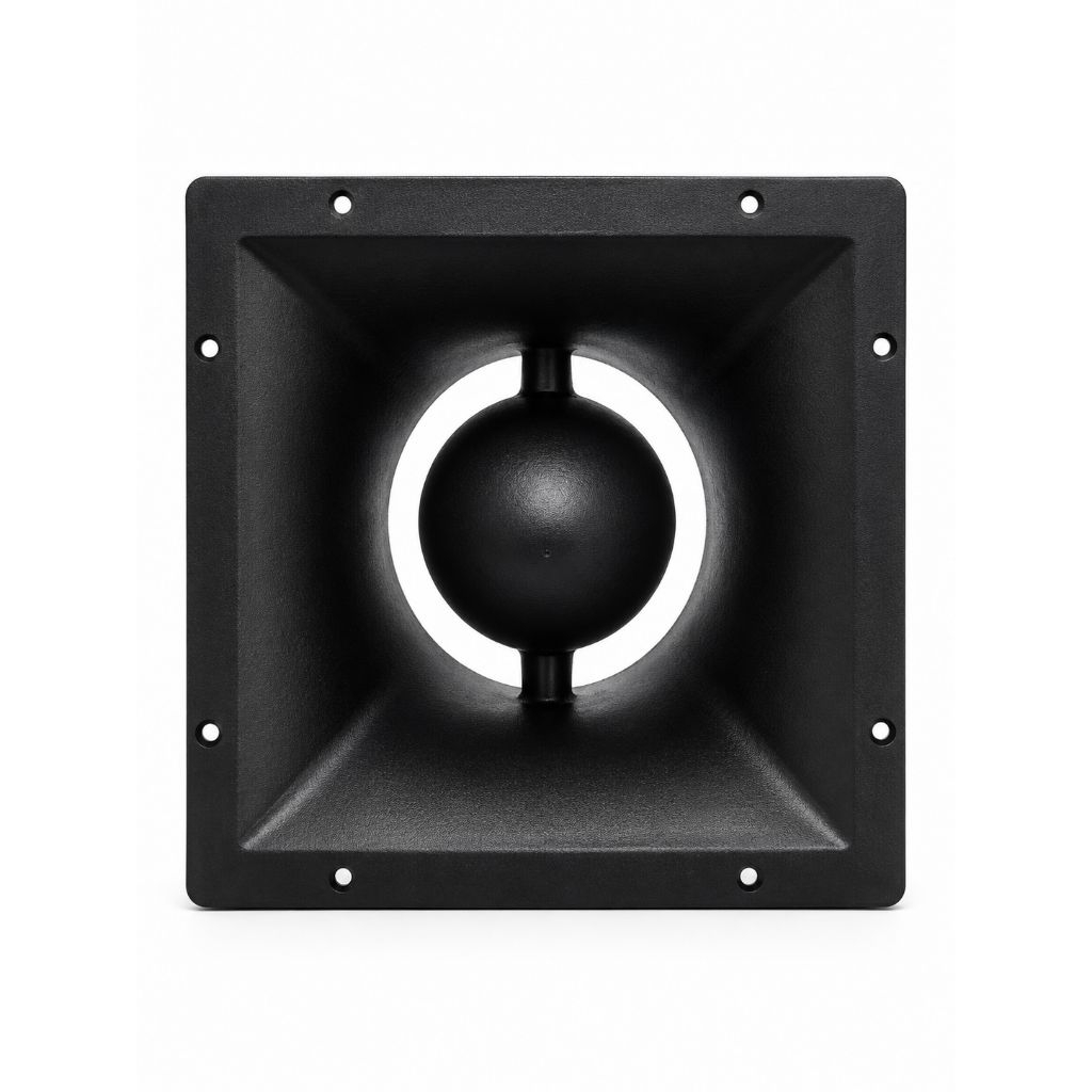 HORN SPEAKER MIDLE 10 IN RUDAL UK 29X29 T 12 CM BAHAN COR DIRAL ALMUNIUM