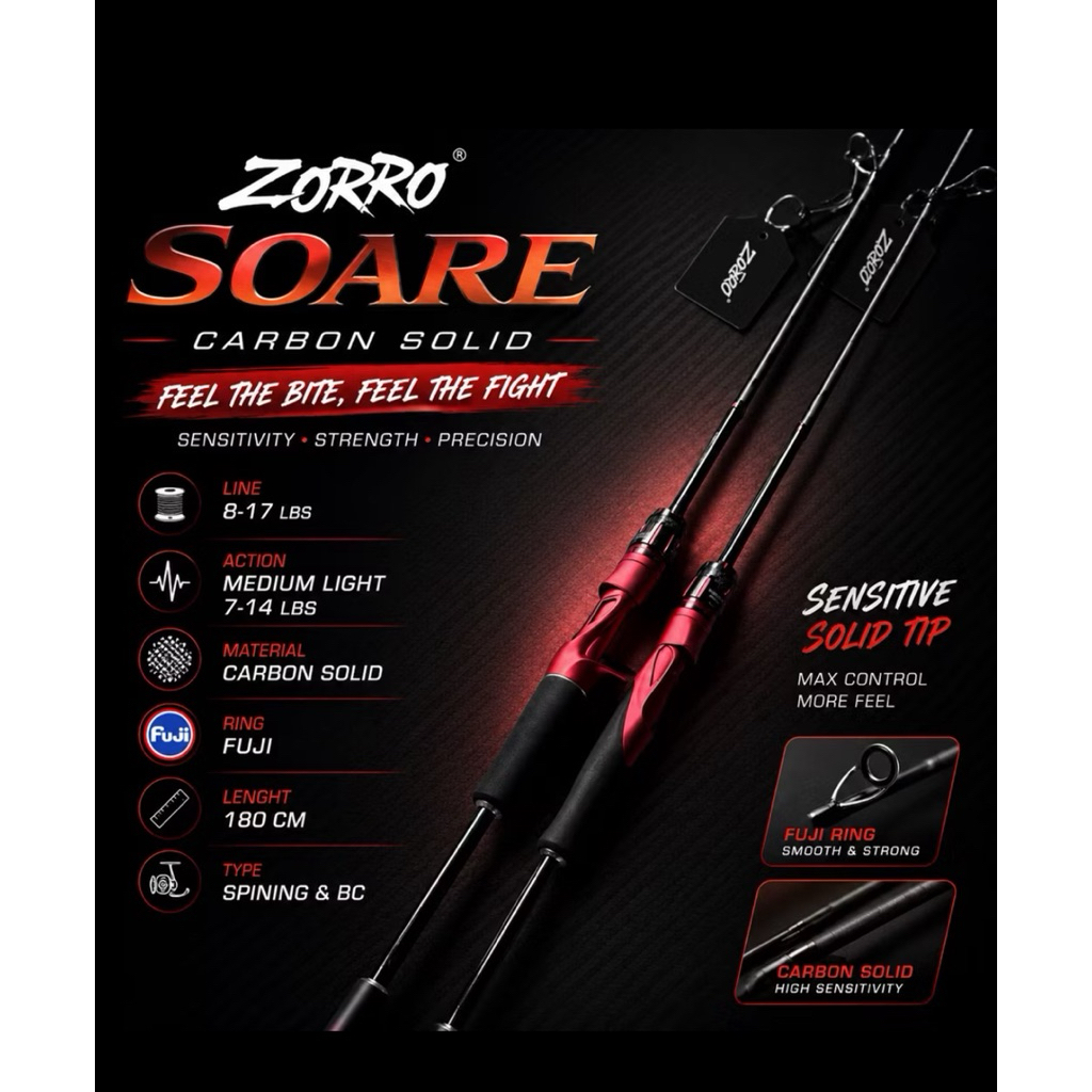 Joran Zorro Soare 180cm (CASTING/SPINNING)