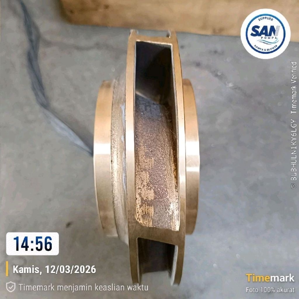 Kipas Impeller Pompa Ebara 100x80 FSGA/10 FSG Material Bronze Spare Part Pompa