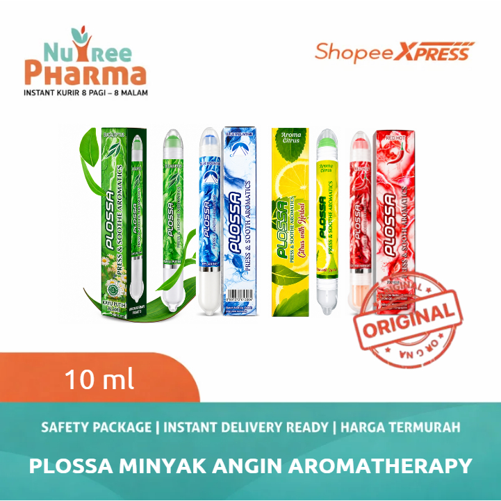 PLOSSA/Plossa Eucalyptus Minyak Angin Aromatherapy | Plossa Minyak Angin Aromatherapy Inhaler 10 Ml