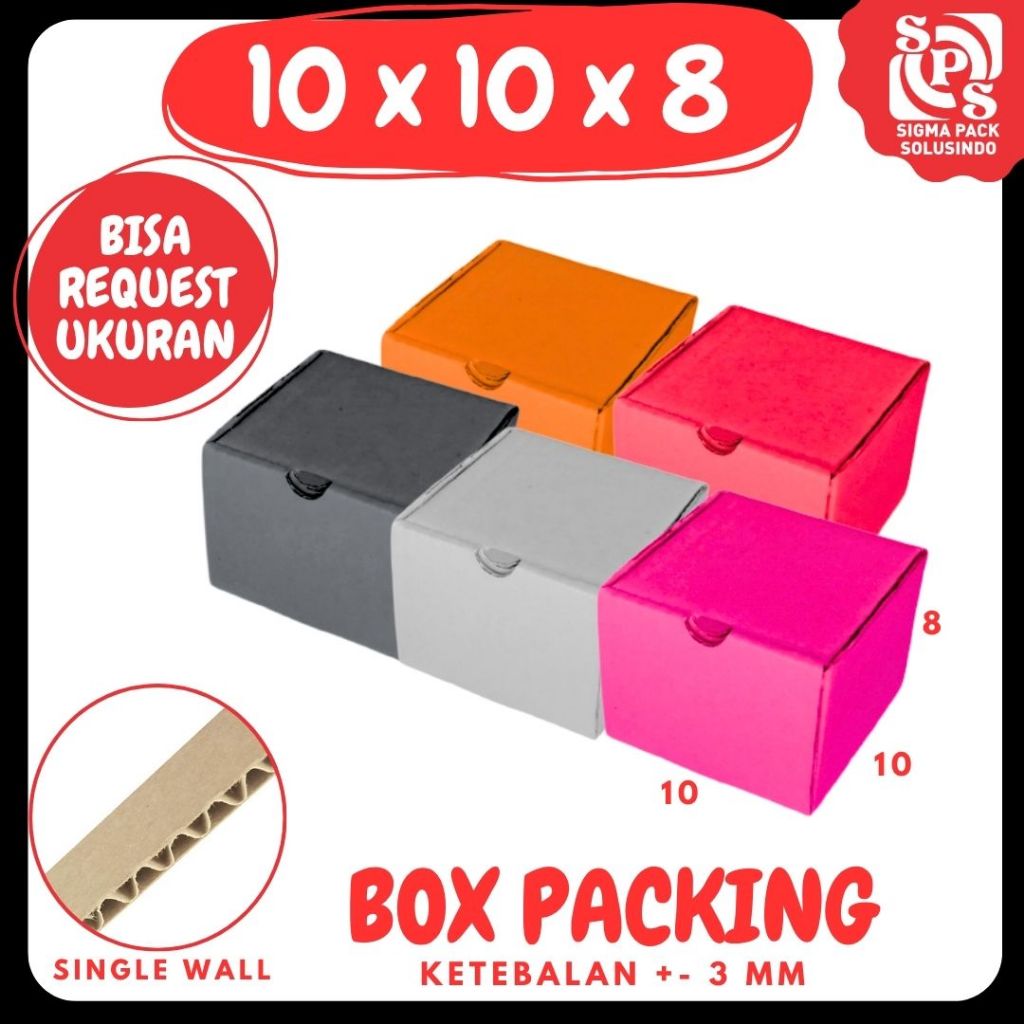 Box 10x10x8 LD Kardus 10x10x8 LD Dus Jam Tangan 10x10x8 LD Kotak Packing Hampers Mini Zigma Pack
